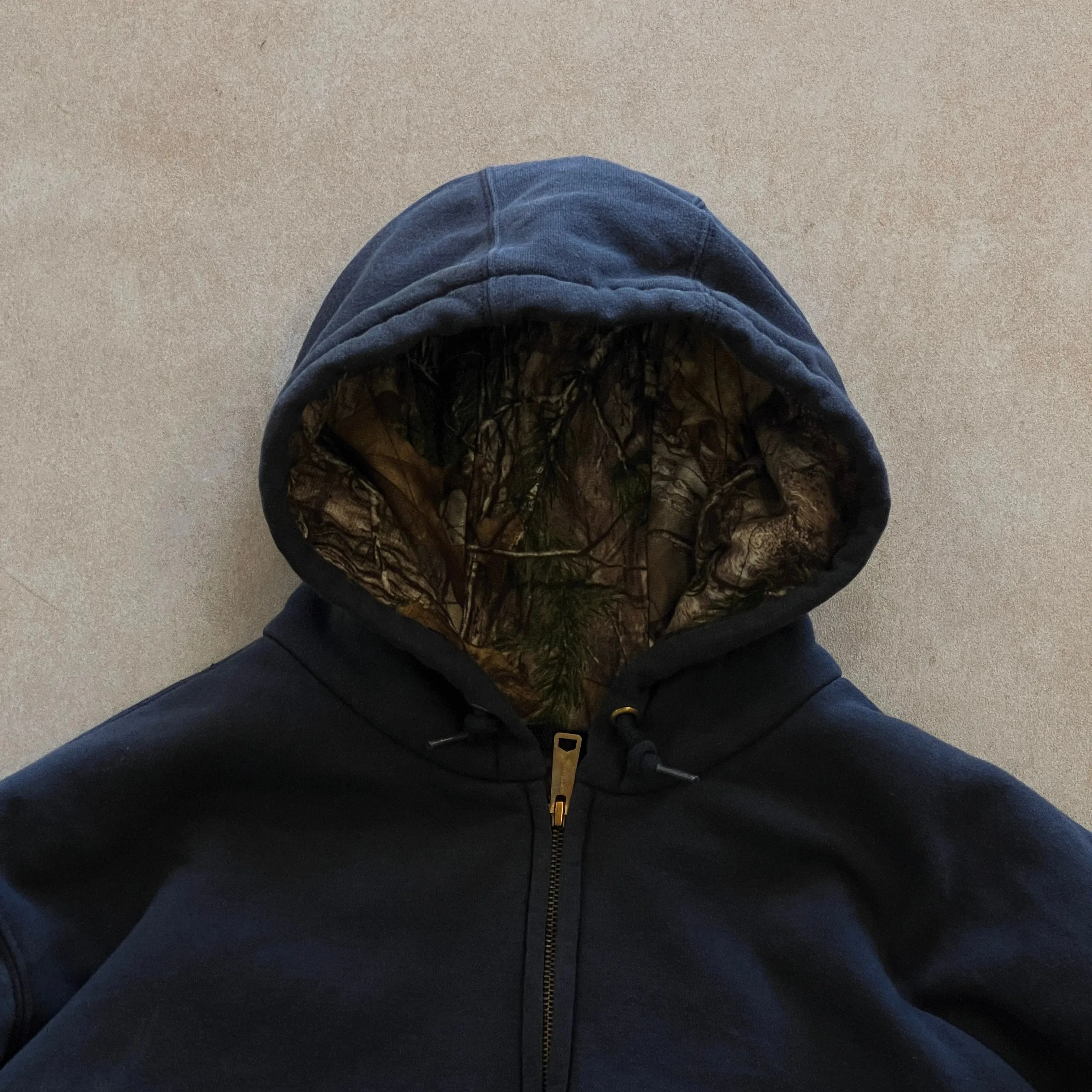 Vintage Carhartt Camo Zipper Hoodie - 3XL