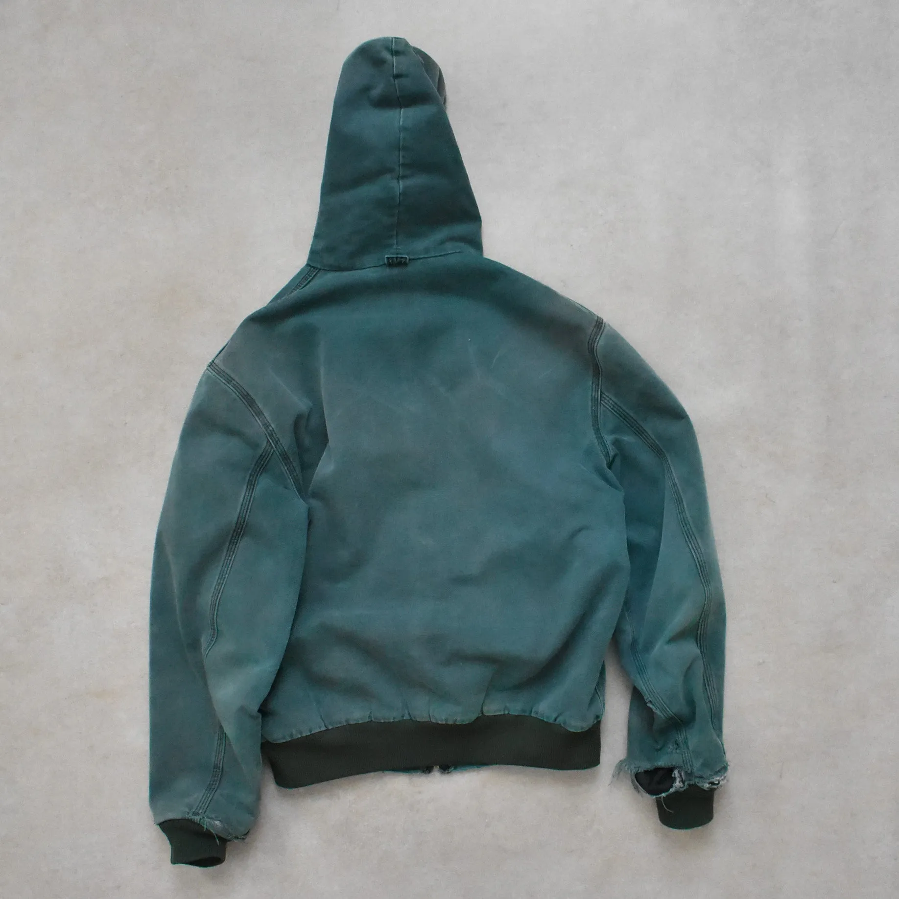 Vintage Carhartt Teal Active Hoodie Jacket - S