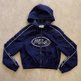 Vintage FILA Cropped Hoodie Women's Jacket -XL