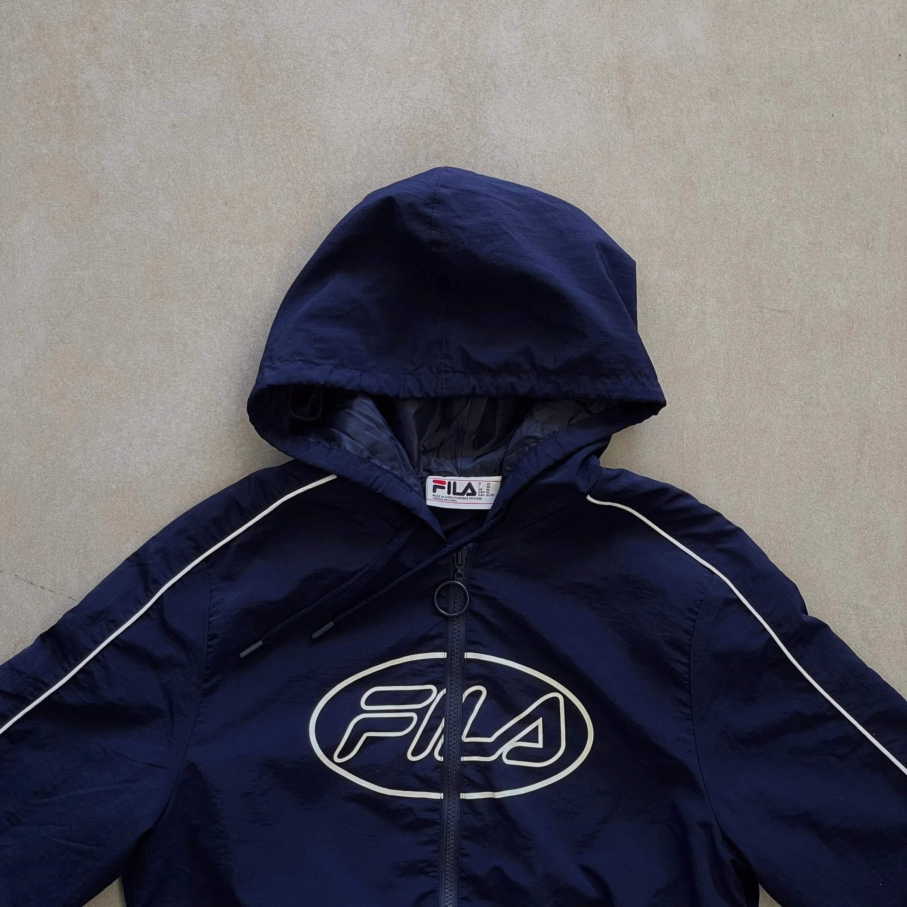 Vintage FILA Cropped Hoodie Women's Jacket -XL