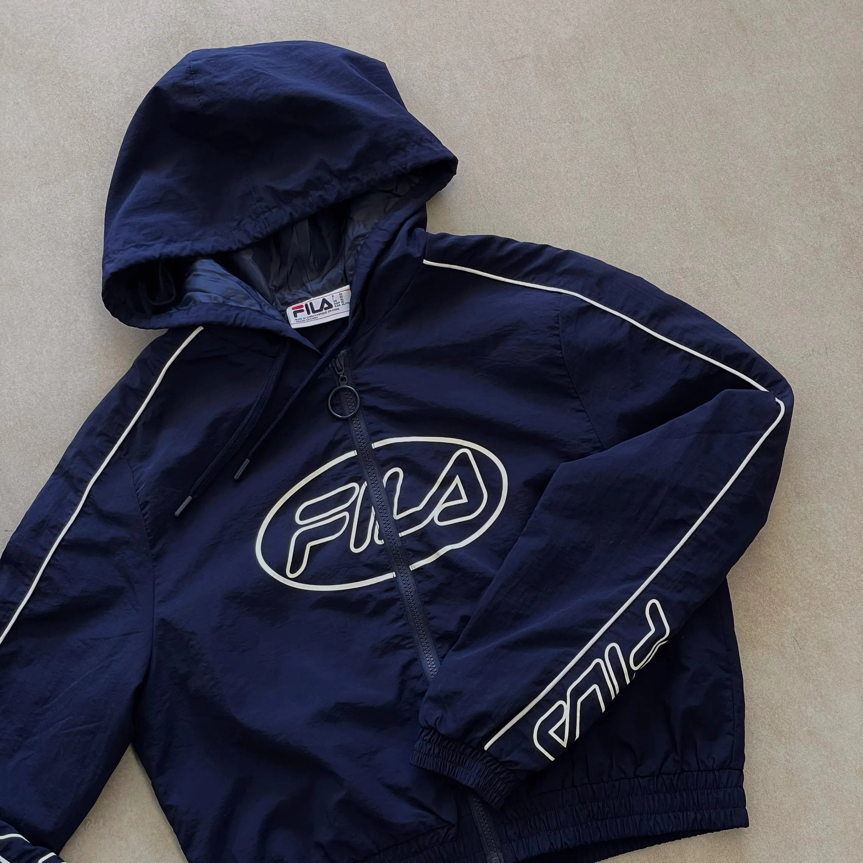 Vintage FILA Cropped Hoodie Women's Jacket -XL