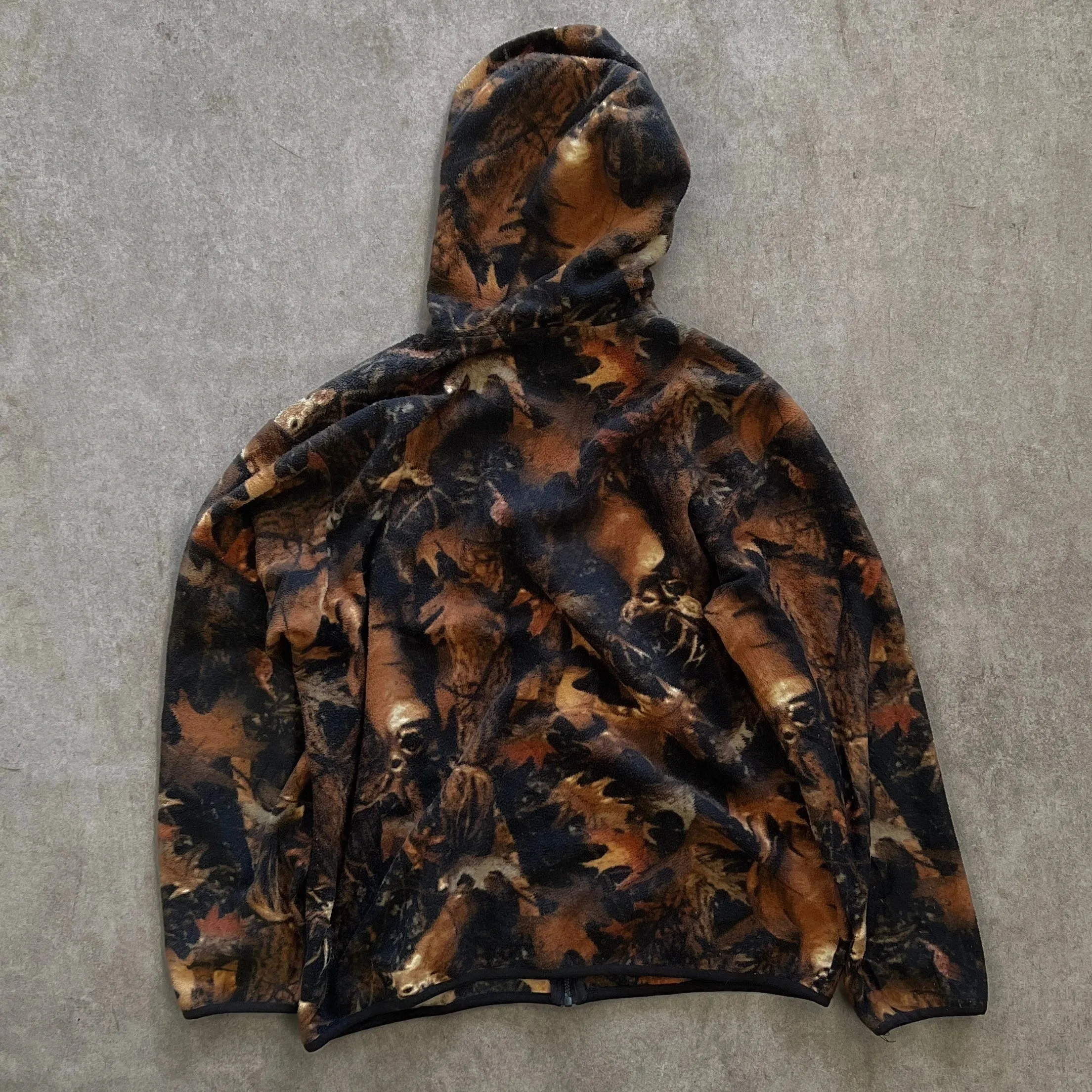 Vintage Lemon Camo Hoodie - XXL