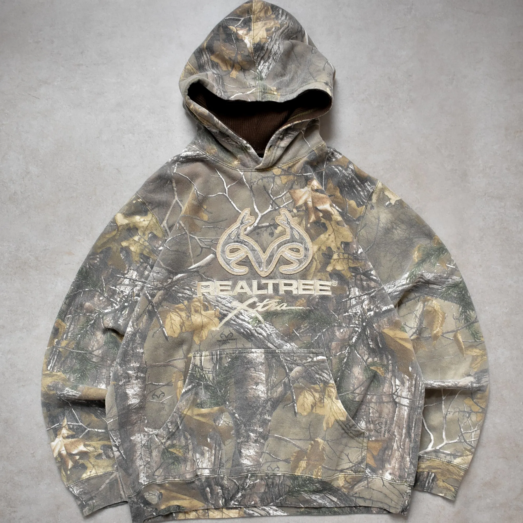 Vintage Realtree Xtra Faded Camo Hoodie - L