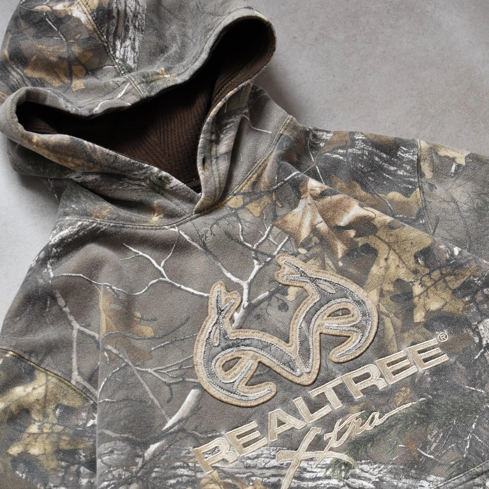 Vintage Realtree Xtra Faded Camo Hoodie - L