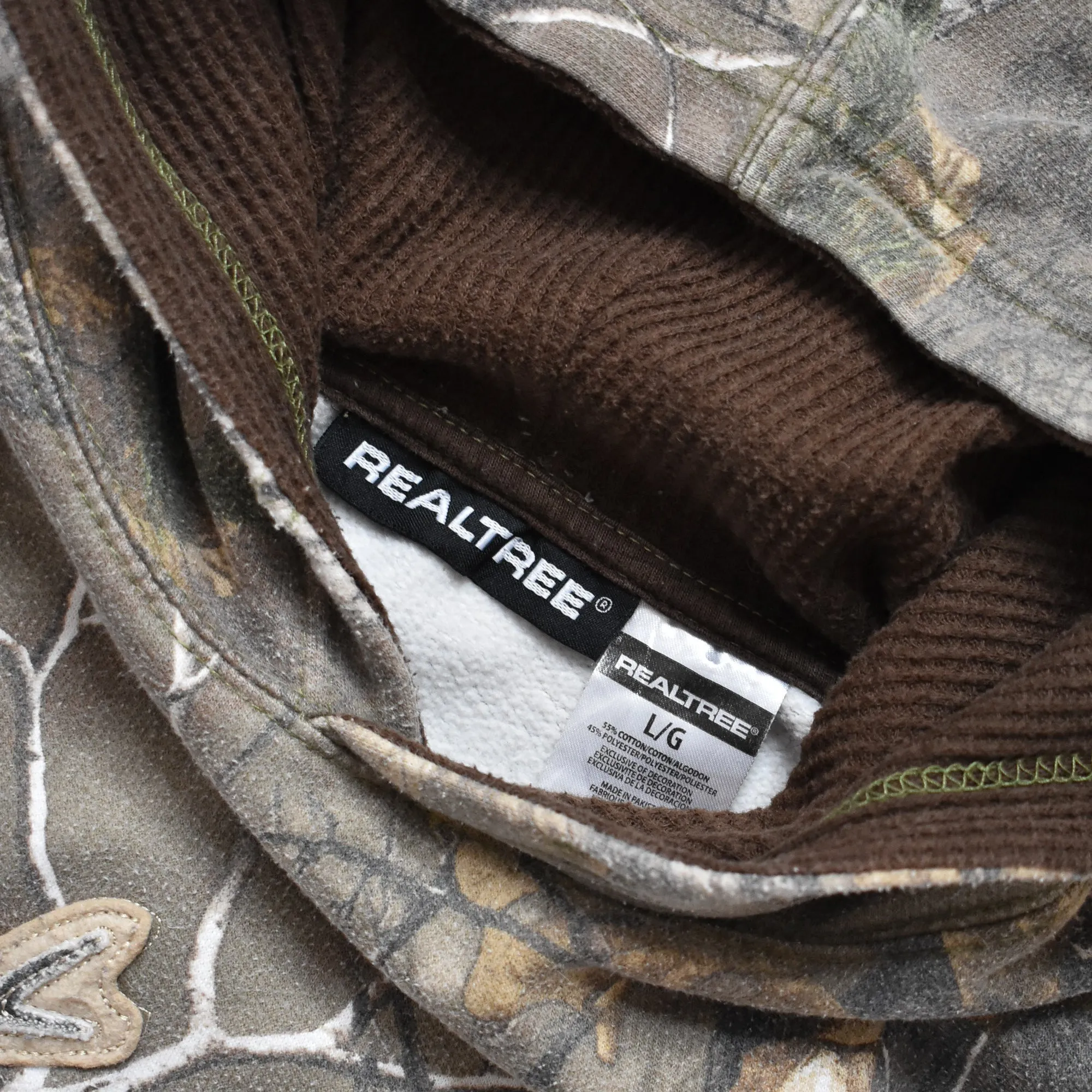 Vintage Realtree Xtra Faded Camo Hoodie - L