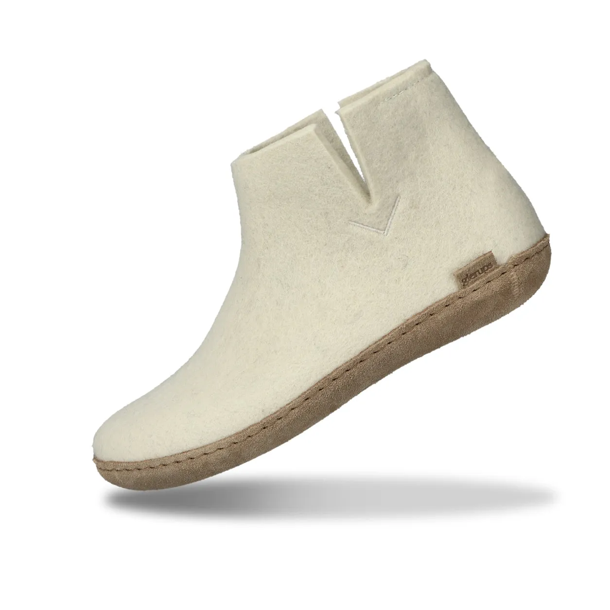 White leather sole boot