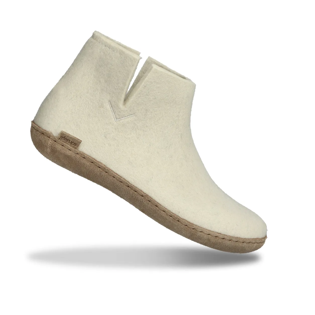 White leather sole boot