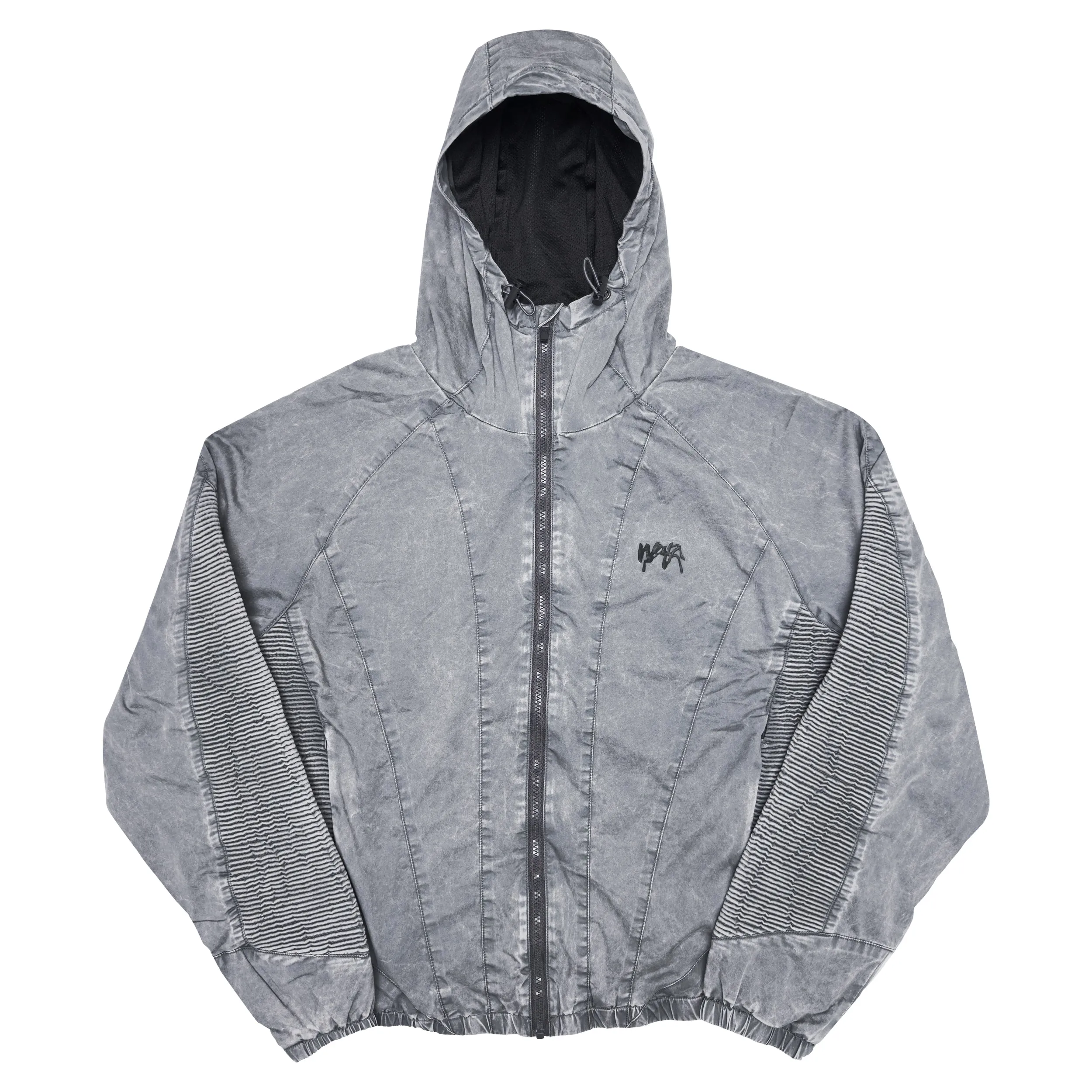 Windbreaker Jacket STRIPE - Light Grey