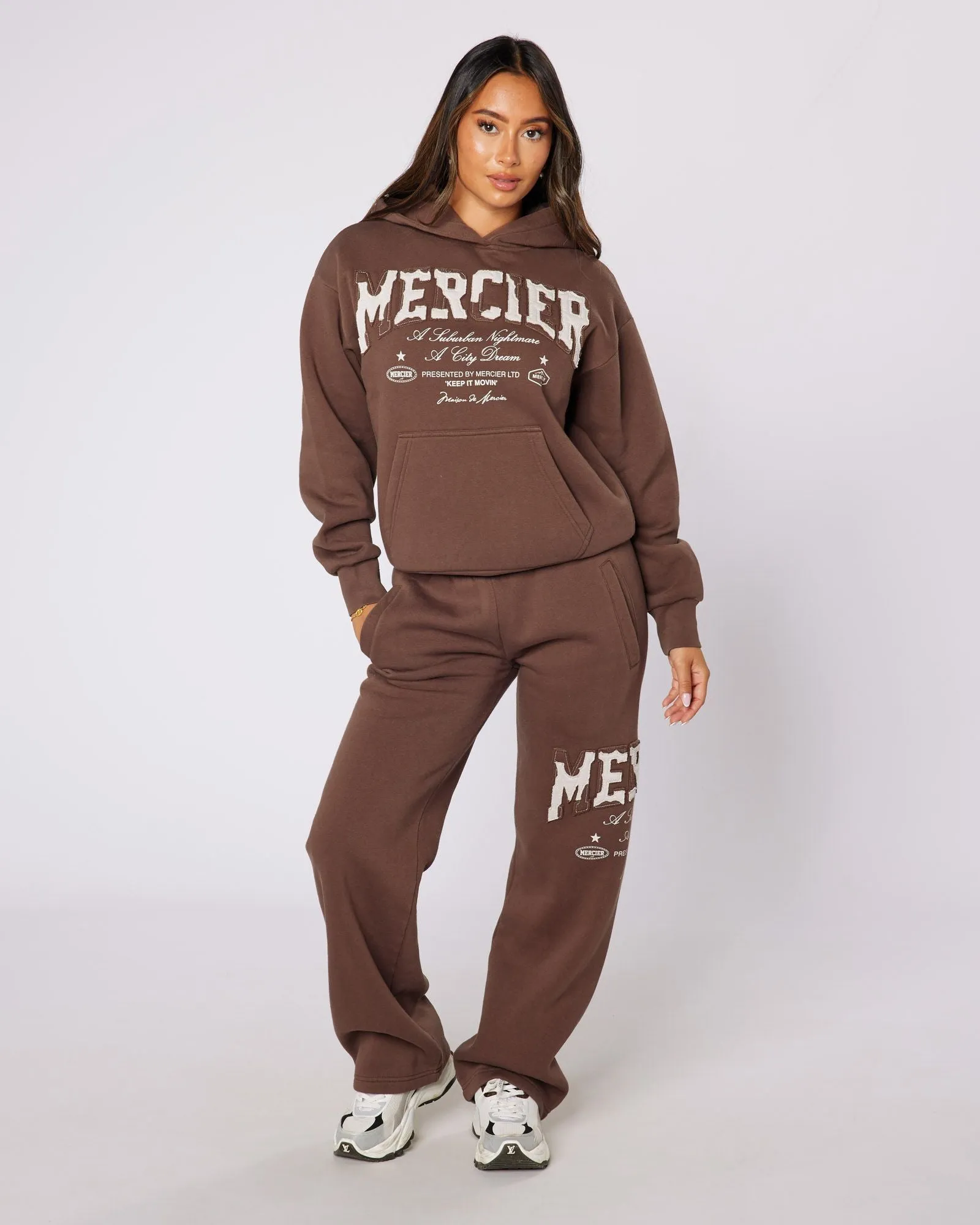 Womens Brown City Dreams Hoodie