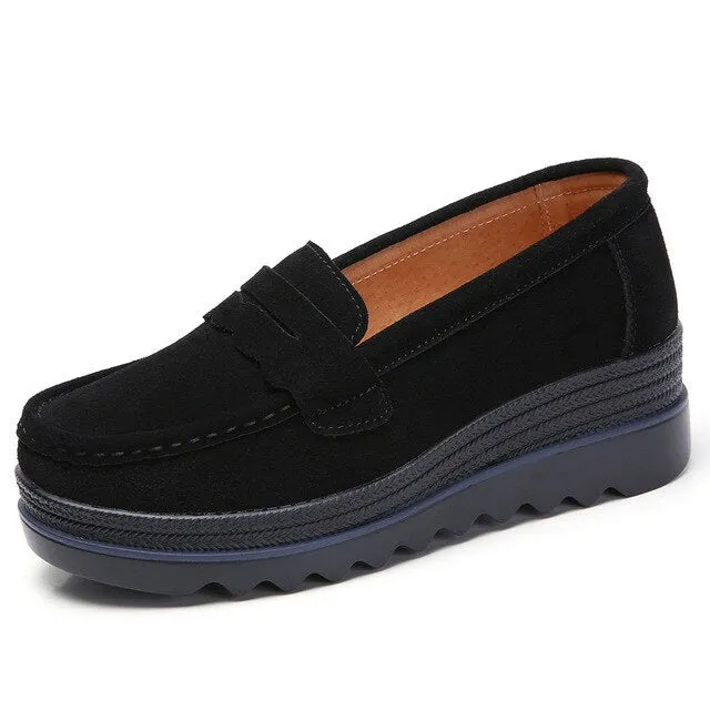 Women's Leather Platform Tassel Loafers - Buy Online at Ashore Shop