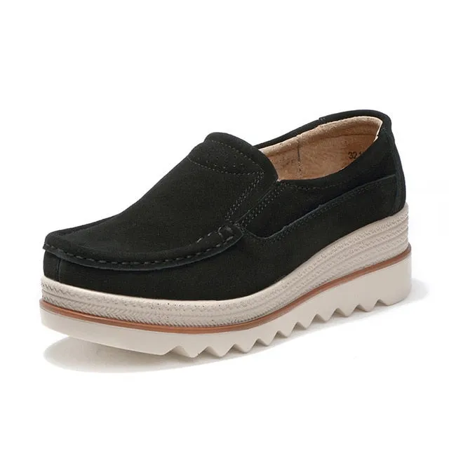 Women's Leather Platform Tassel Loafers - Buy Online at Ashore Shop