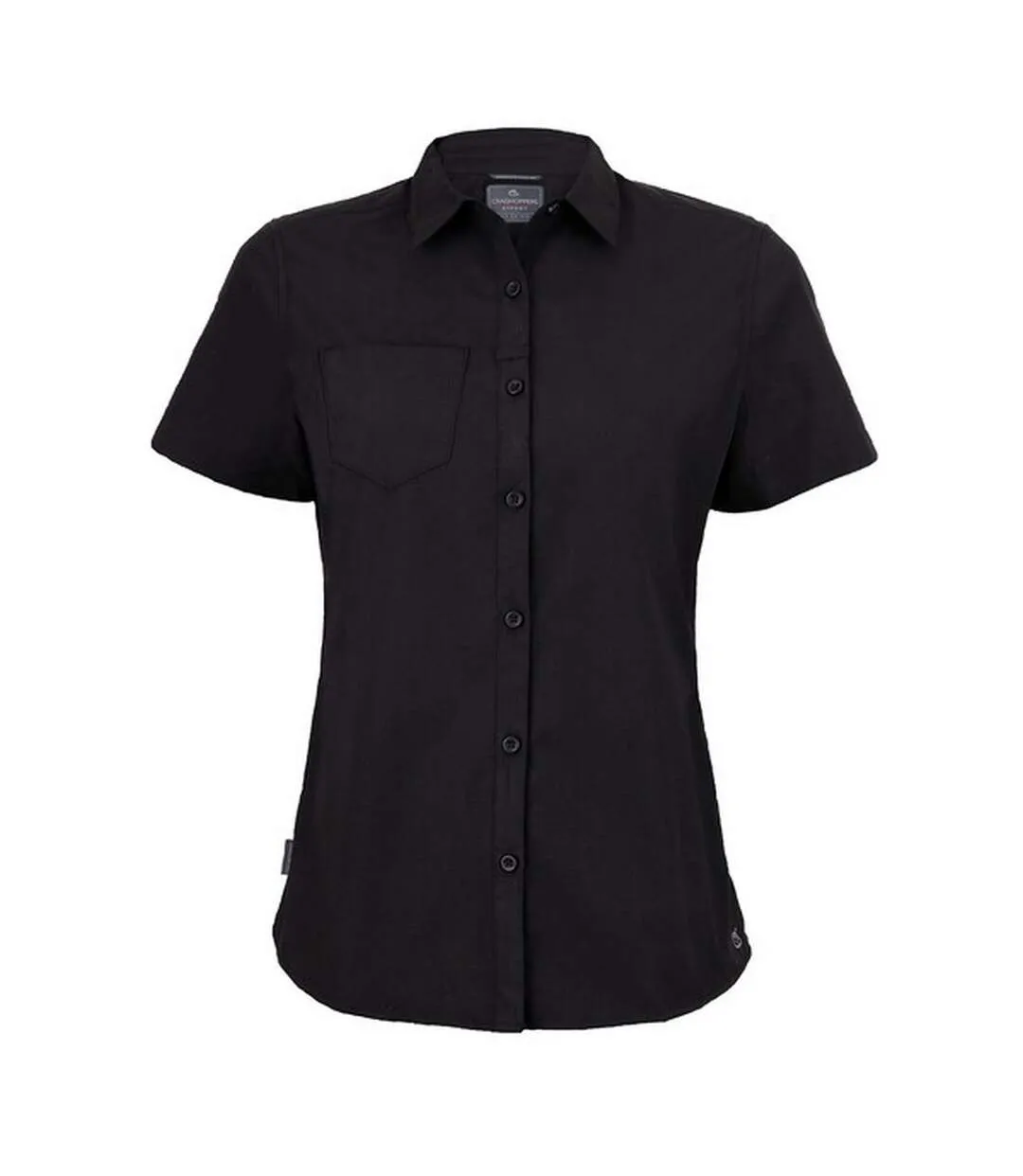 Womens/ladies expert kiwi short-sleeved shirt black Craghoppers