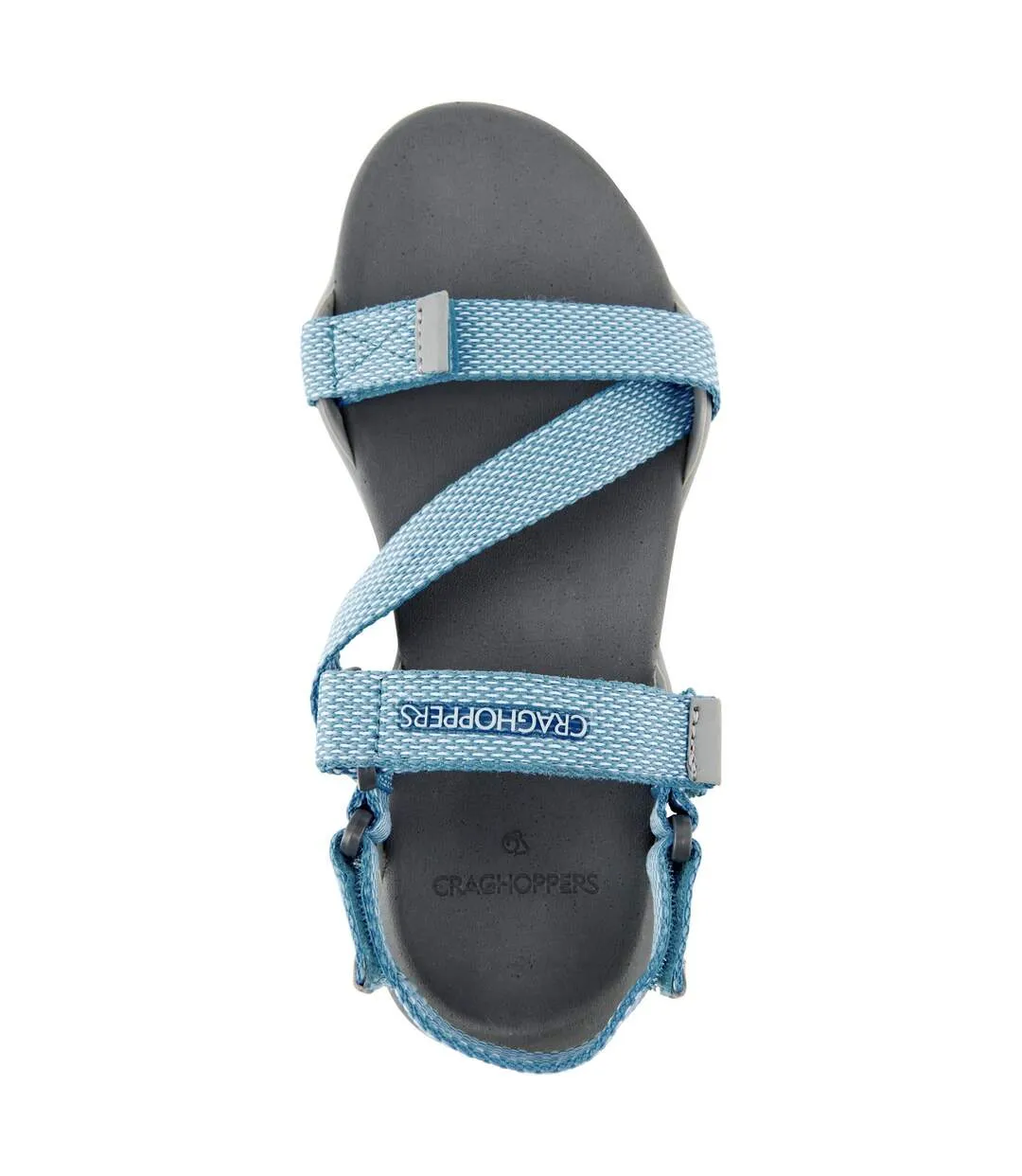 Womens/ladies lady locke sandals cloud grey/harbour blue Craghoppers