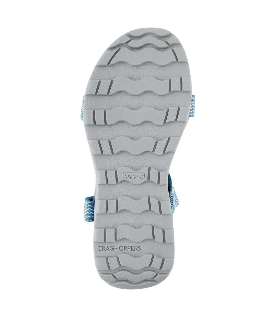 Womens/ladies lady locke sandals cloud grey/harbour blue Craghoppers