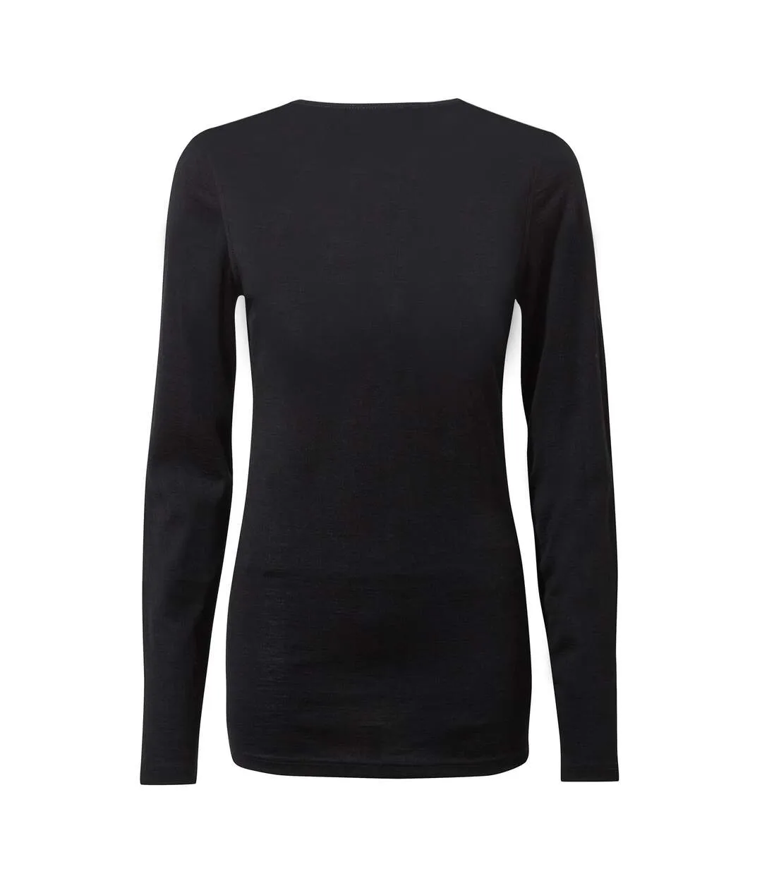 Womens/ladies merino crew neck long sleeve baselayer ii top black Craghoppers