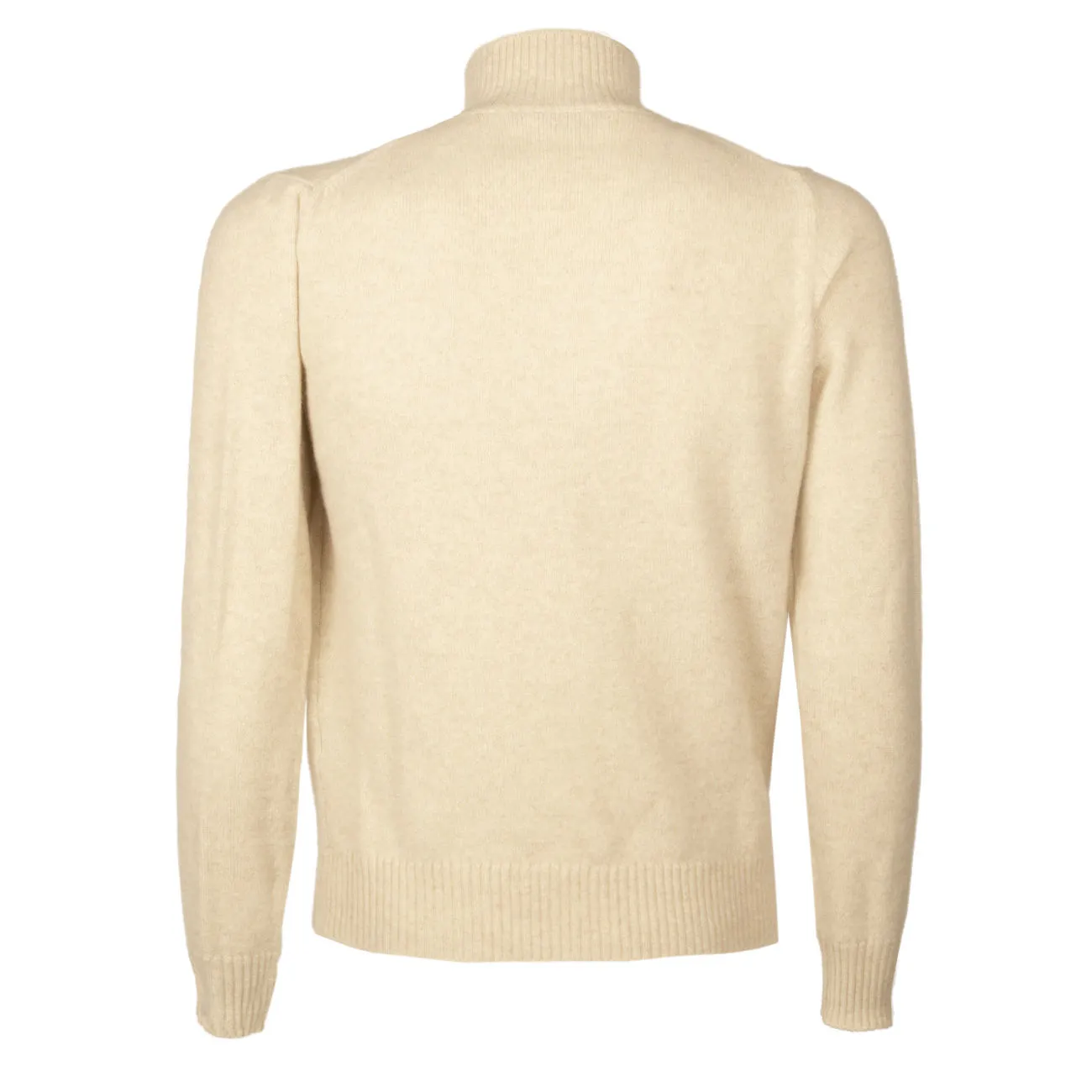 Wool and Cashmere Beige Men's Sweater