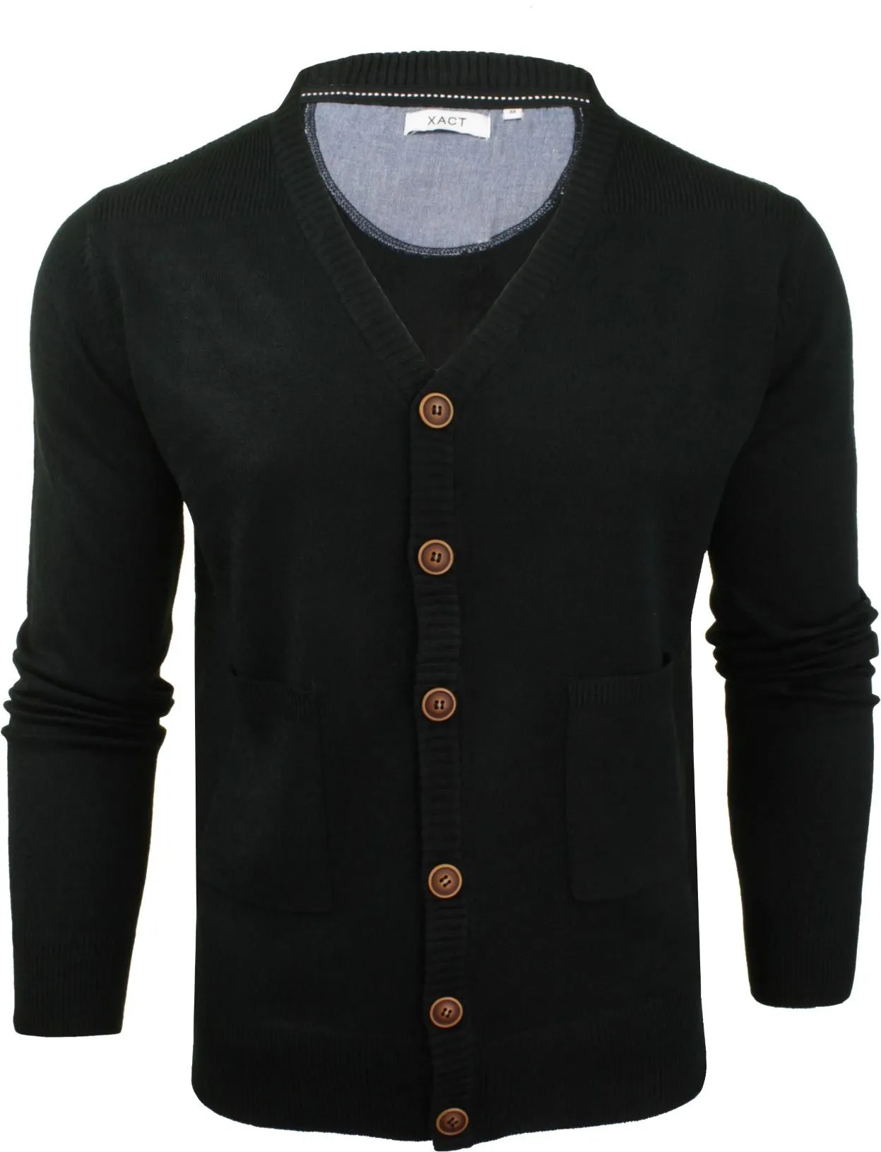 Xact Men's Cardigan, Button Front Fashion Jumper - Buy Online Now