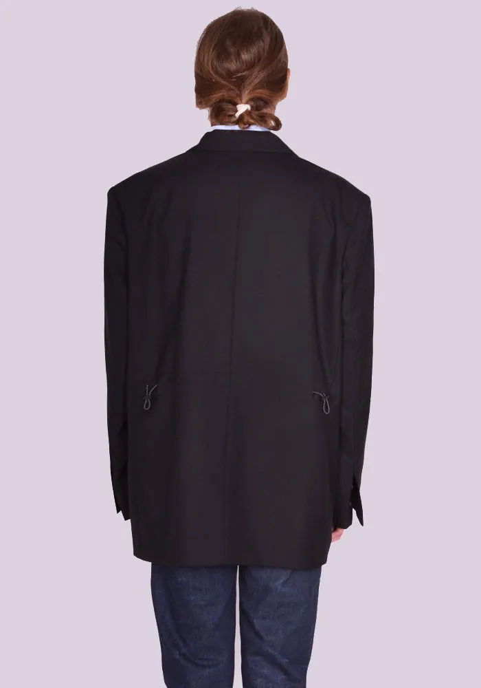 YUIKI SHIMOJI PATCHED BLAZER BLACK BLACK GEISHA GIRL