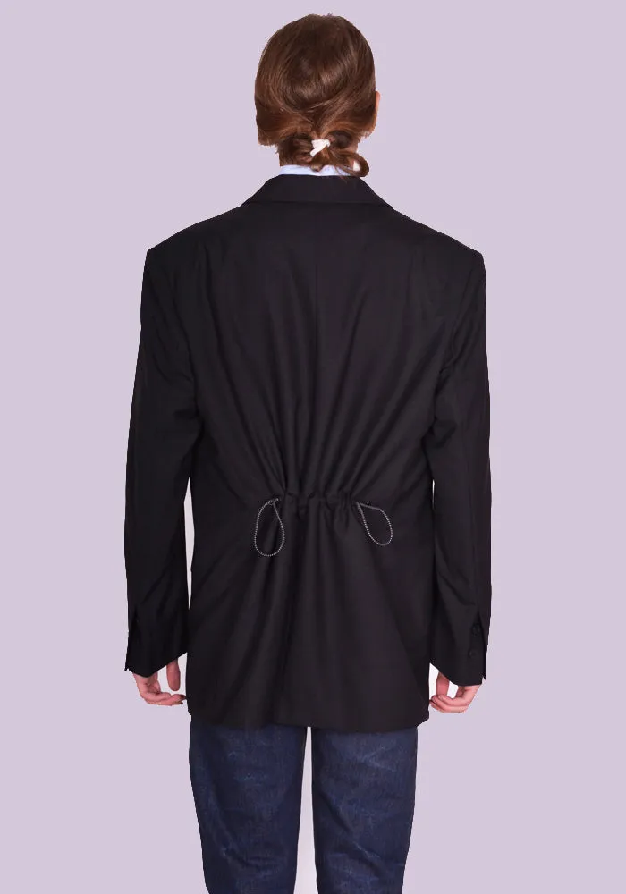 YUIKI SHIMOJI PATCHED BLAZER BLACK BLACK GEISHA GIRL